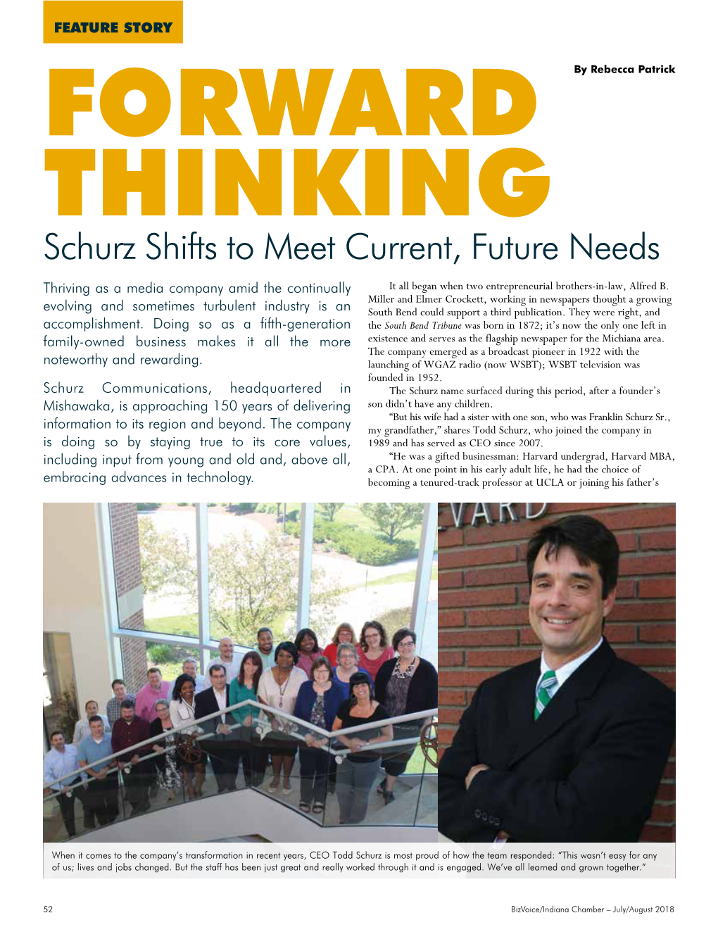 Schurz Shifts to Meet Current, Future Needs