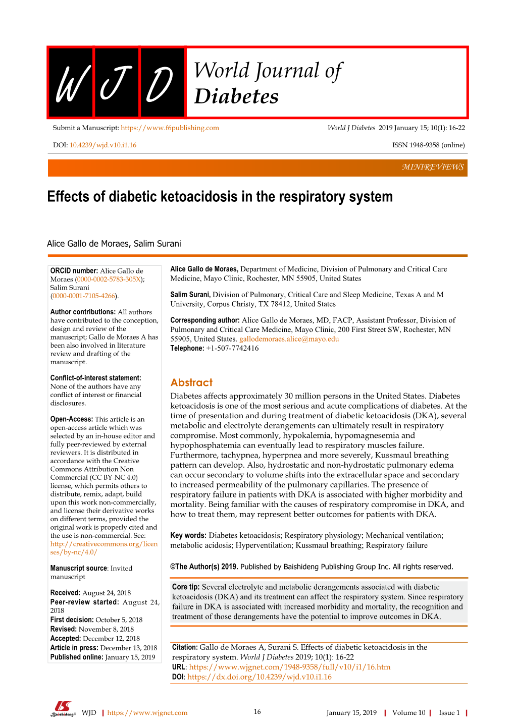 World Journal of Diabetes