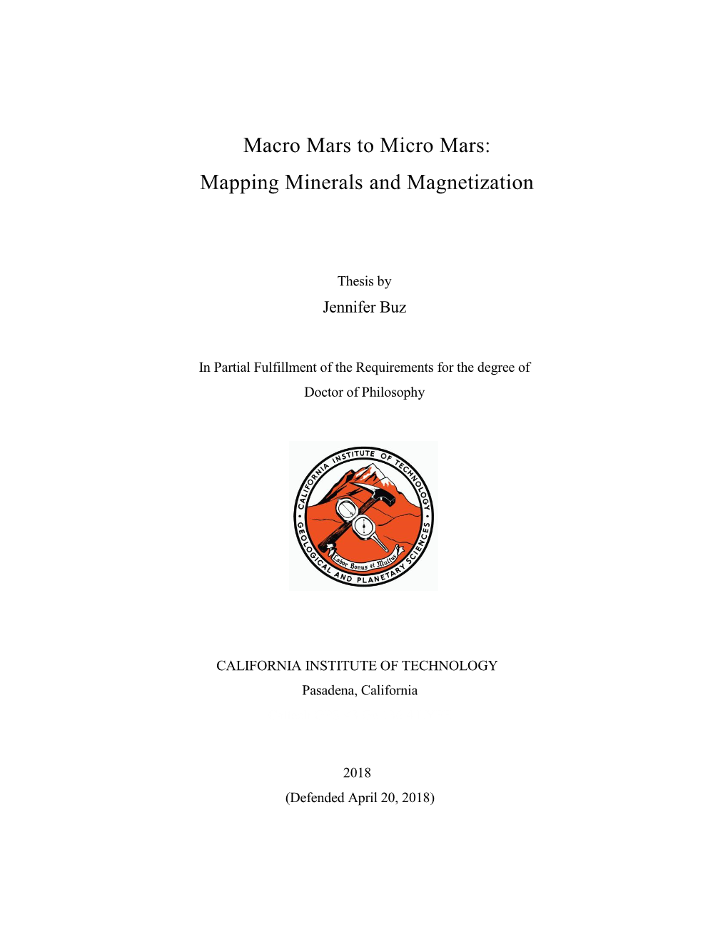 Macro Mars to Micro Mars: Mapping Minerals and Magnetization