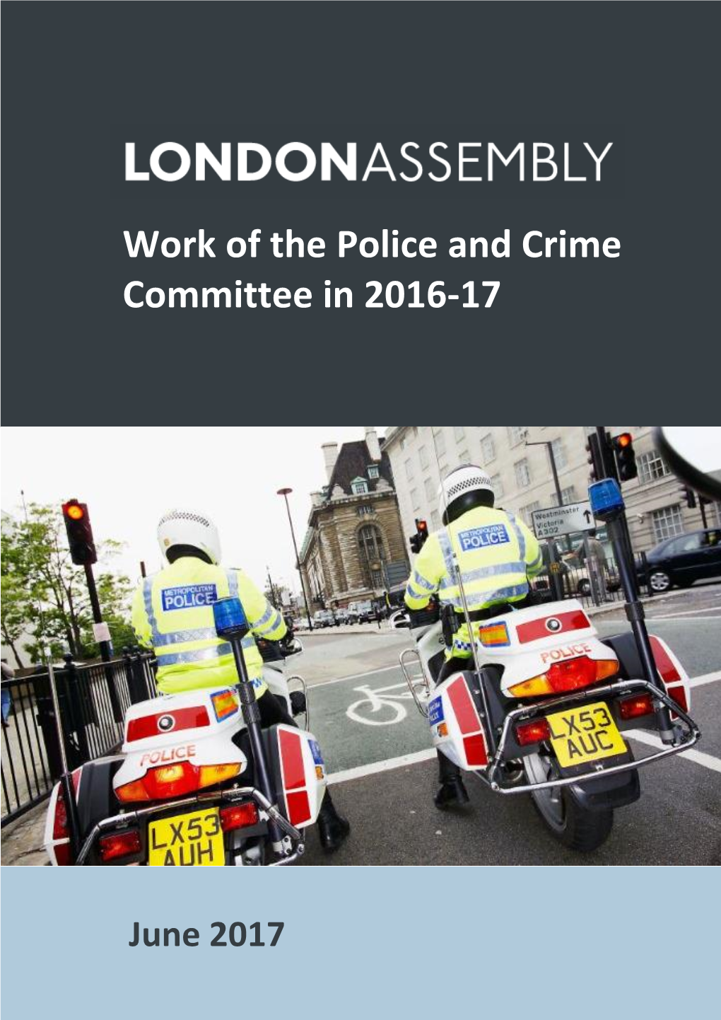 Work of the Police and Crime Committee in 2016-17