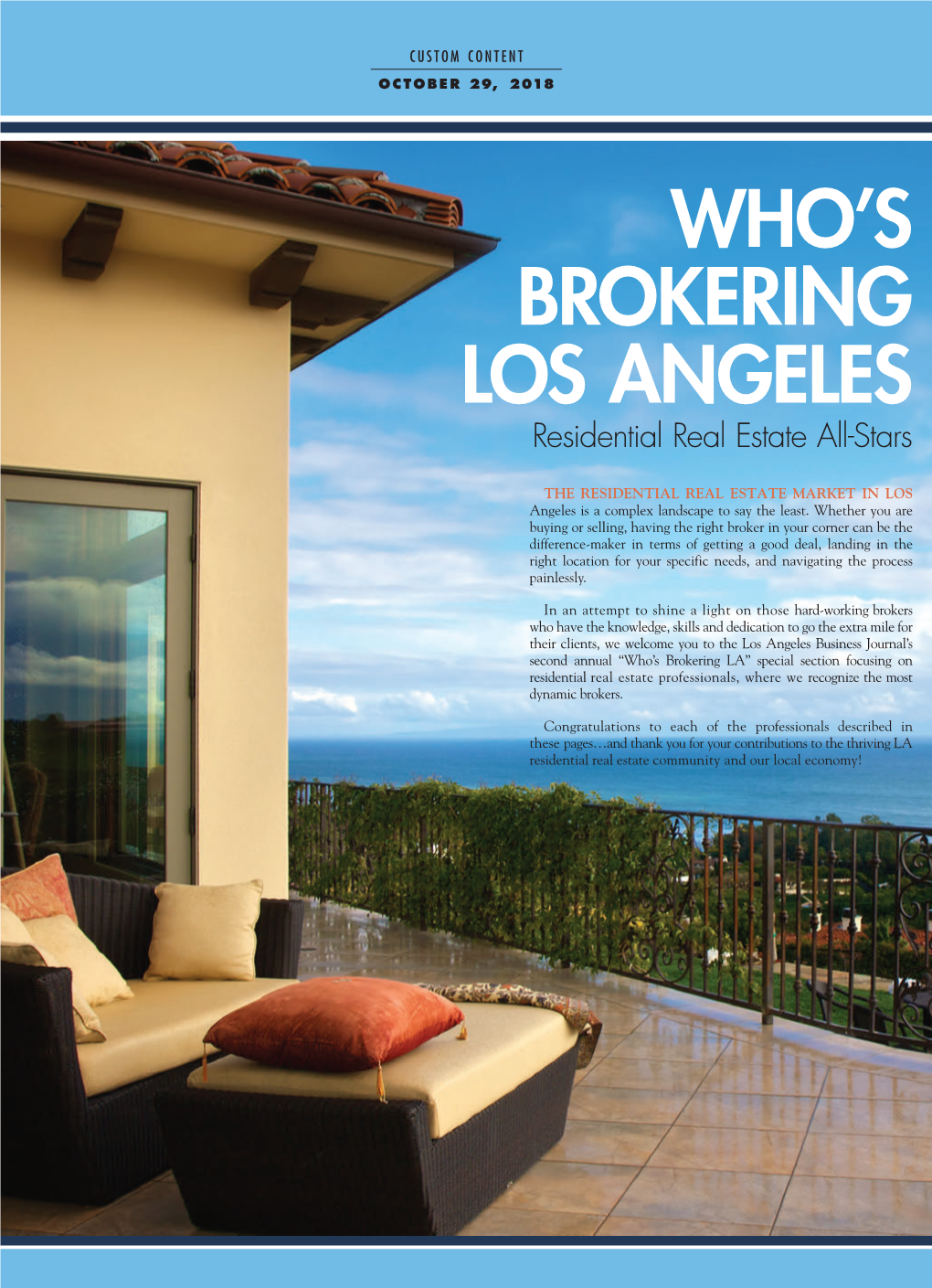 Who's Brokering Los Angeles Residential Real Estate Report