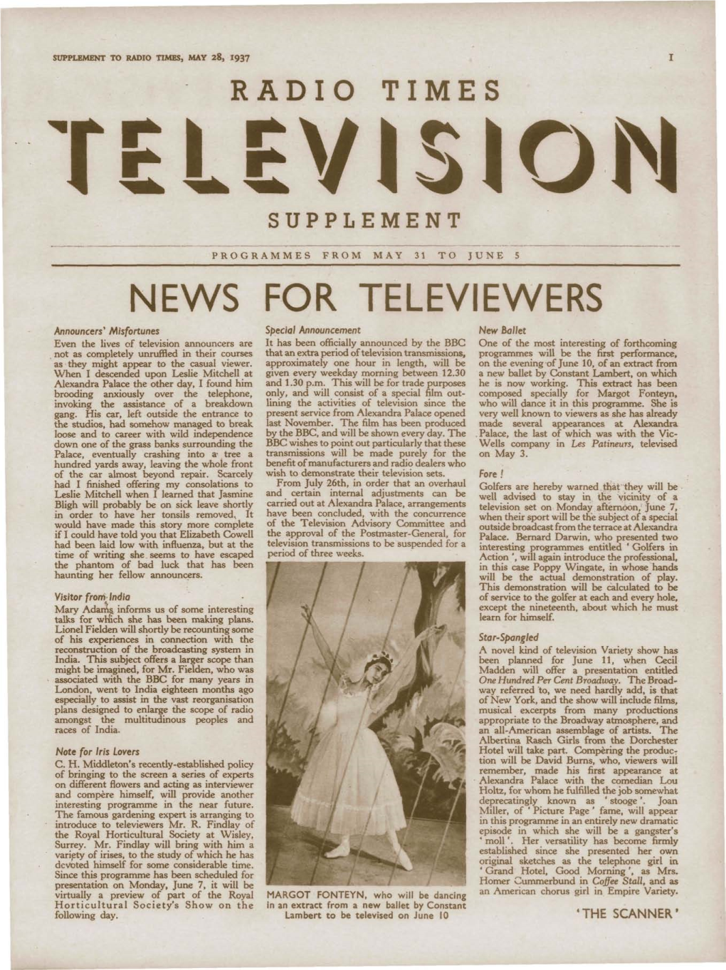 NEWS for TELEVIEWERS -.:: Radio Times Archive