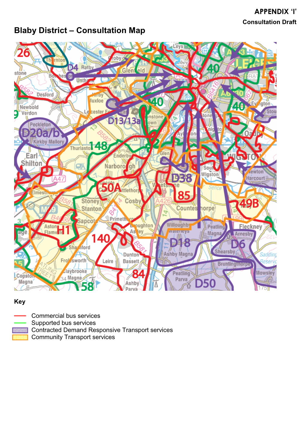 Blaby District – Consultation Map