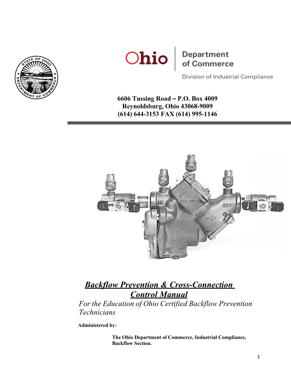 Backflow Prevention Manual for Plumbing