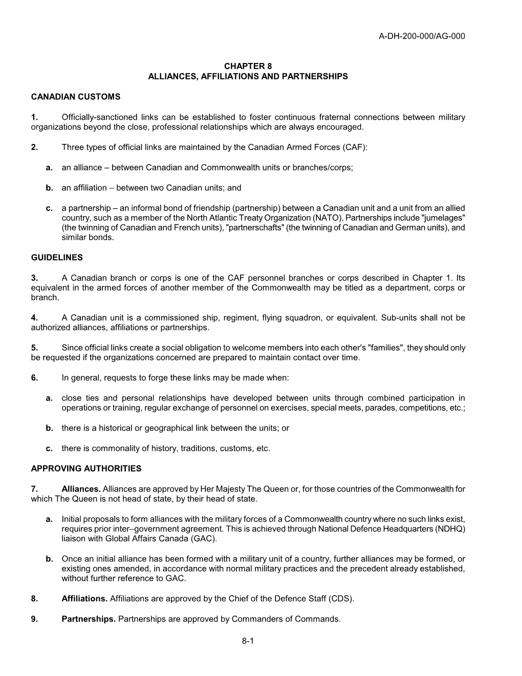 Chapter 8 Alliances, Affiliations and Partnerships