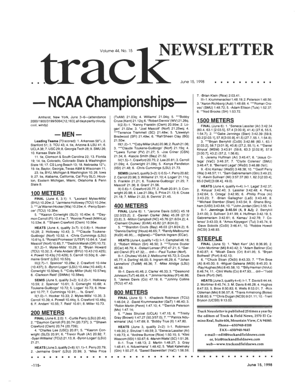 Etn1998 15 NCAA