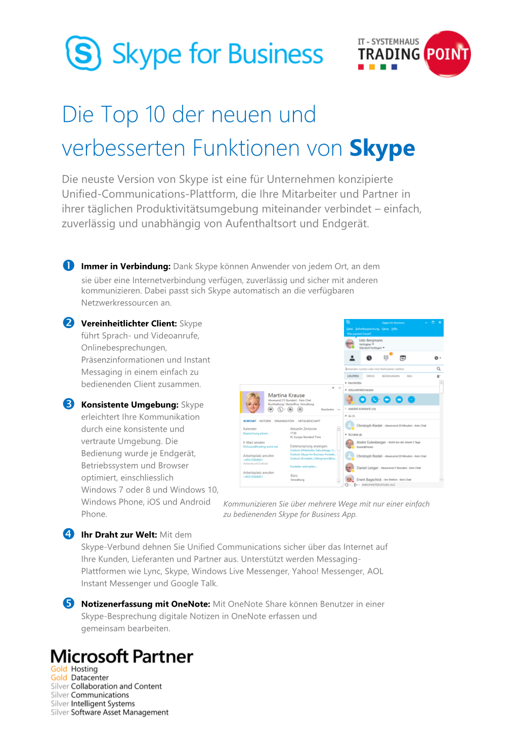 Skype for Business Datenblatt