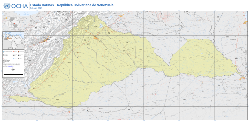 Estado Barinas - República Bolivariana De Venezuela Febrero 2021