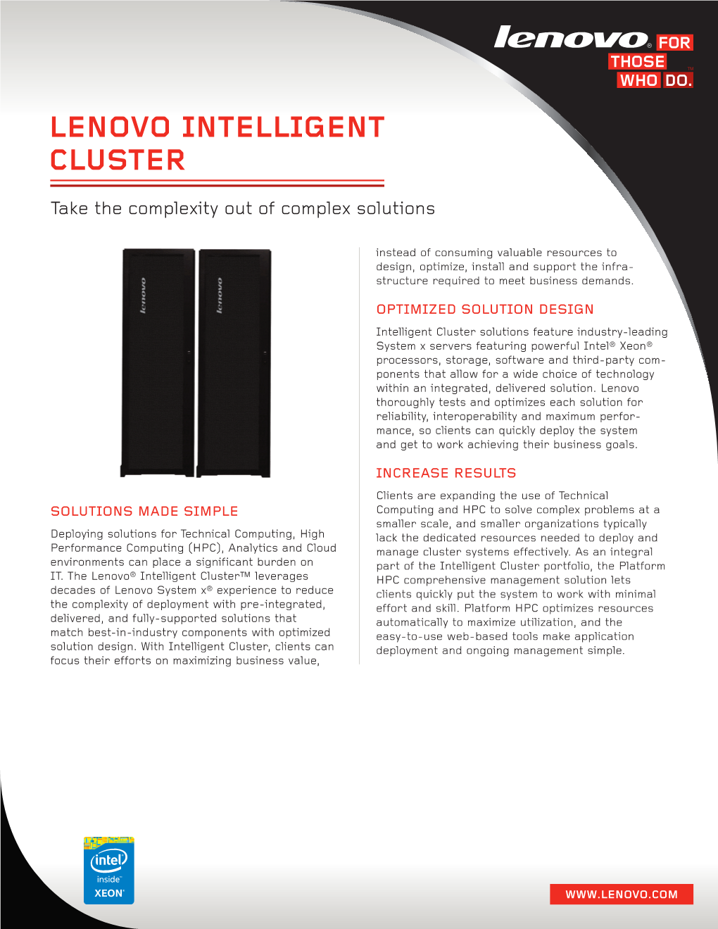 Lenovo Intelligent Cluster