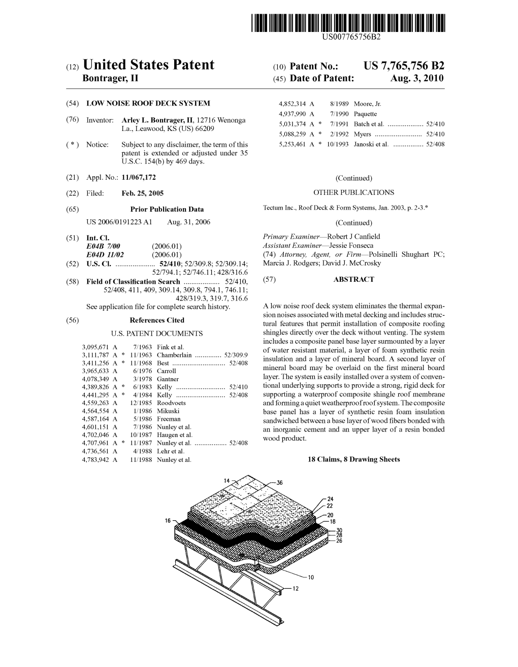 (12) United States Patent (10) Patent No.: US 7,765,756 B2 Bontrager, II (45) Date of Patent: Aug