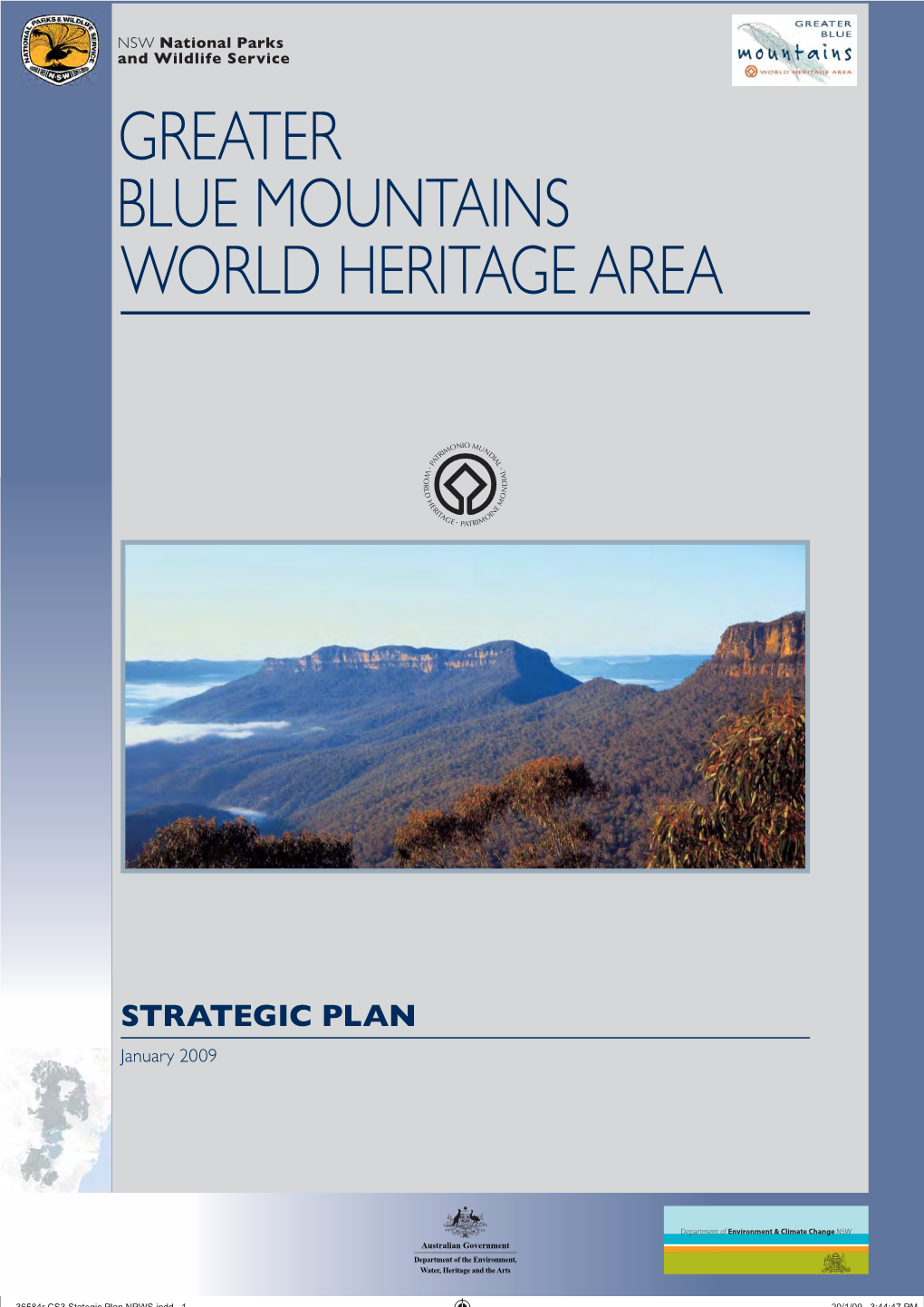 Greater Blue Mountains World Heritage Area Strategic Plan 2009