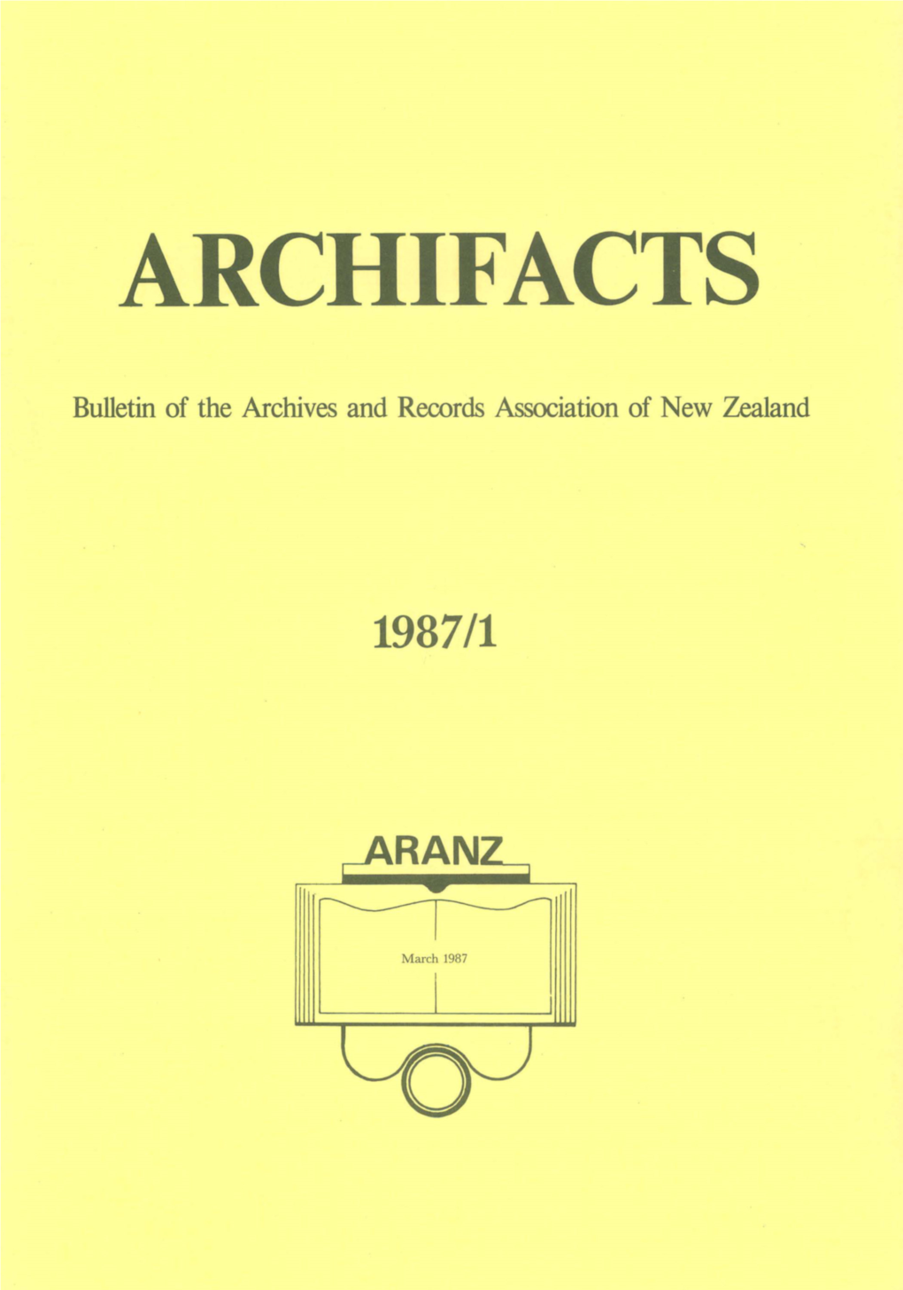 Archifacts March 1987-1