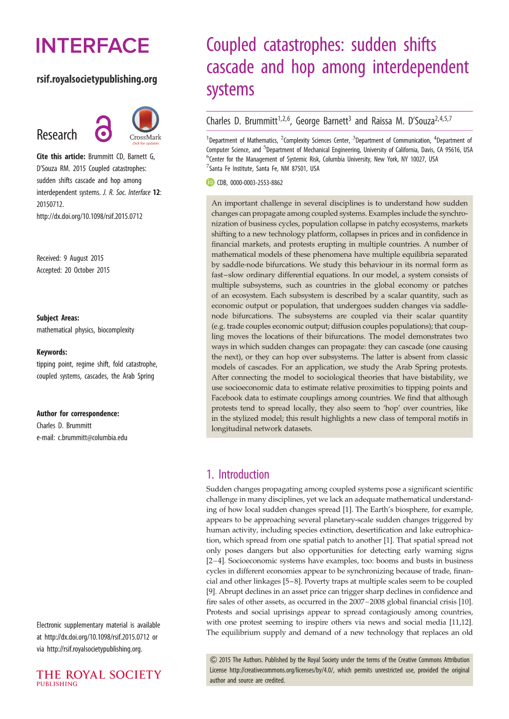 Sudden Shifts Cascade and Hop Among Interdependent Systems