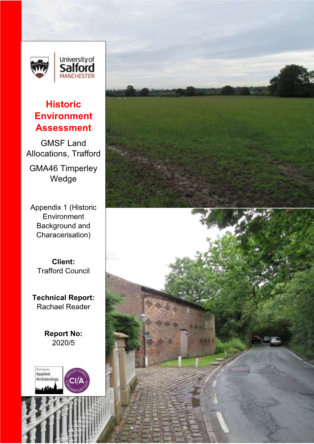 Timperley Wedge Historic Environment Assessment Appendix 1