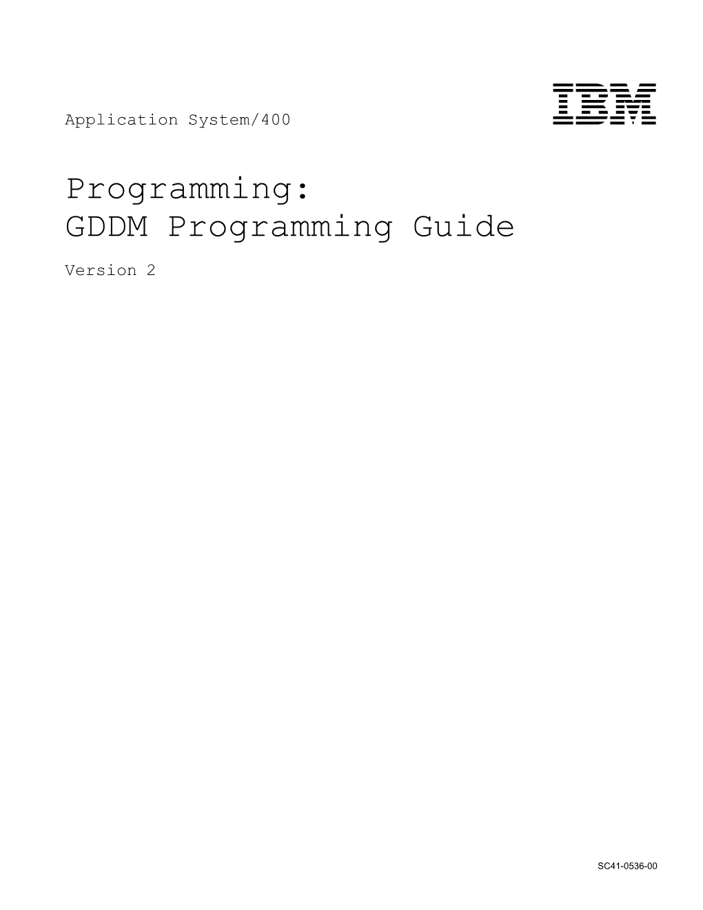 GDDM Programming Guide