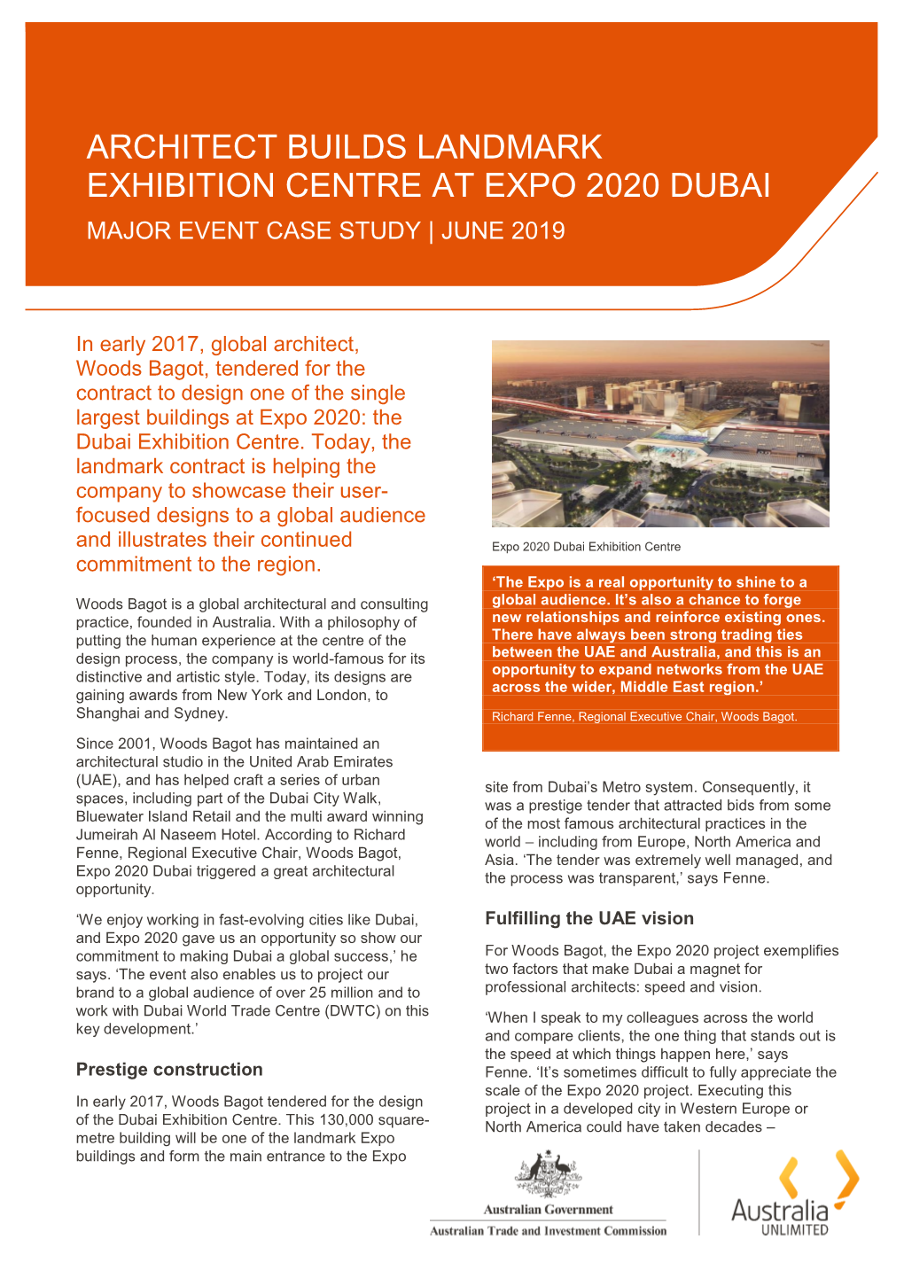 Expo 2020 Dubai Major Event Case Study | June 2019