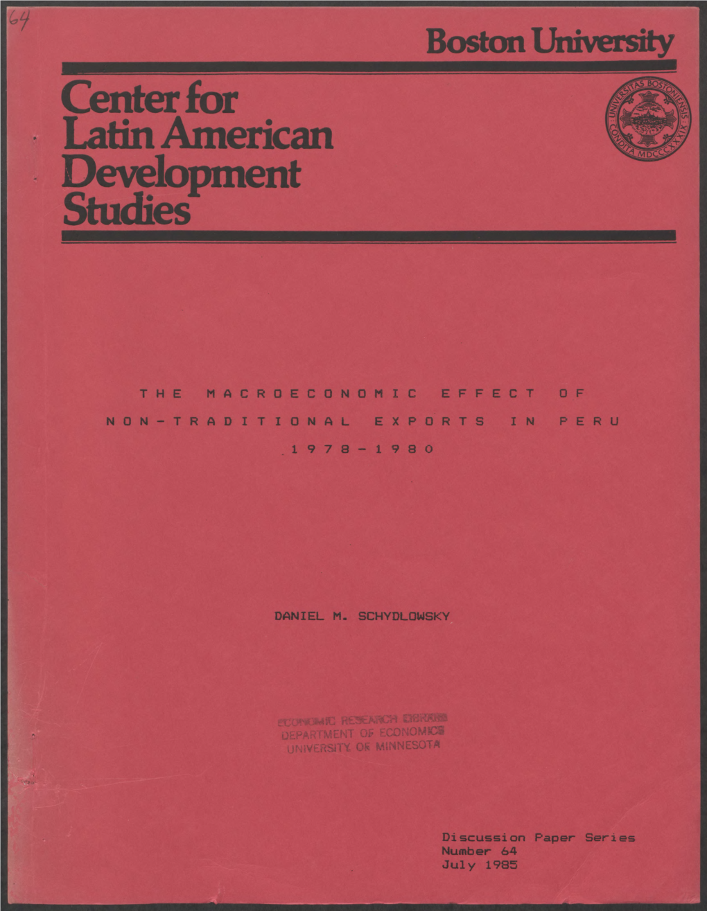 Center for • Latin American • Development Studies