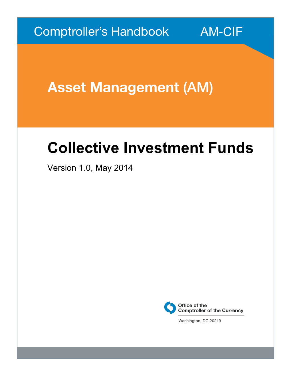 Collective Investment Funds, Comptroller's Handbook