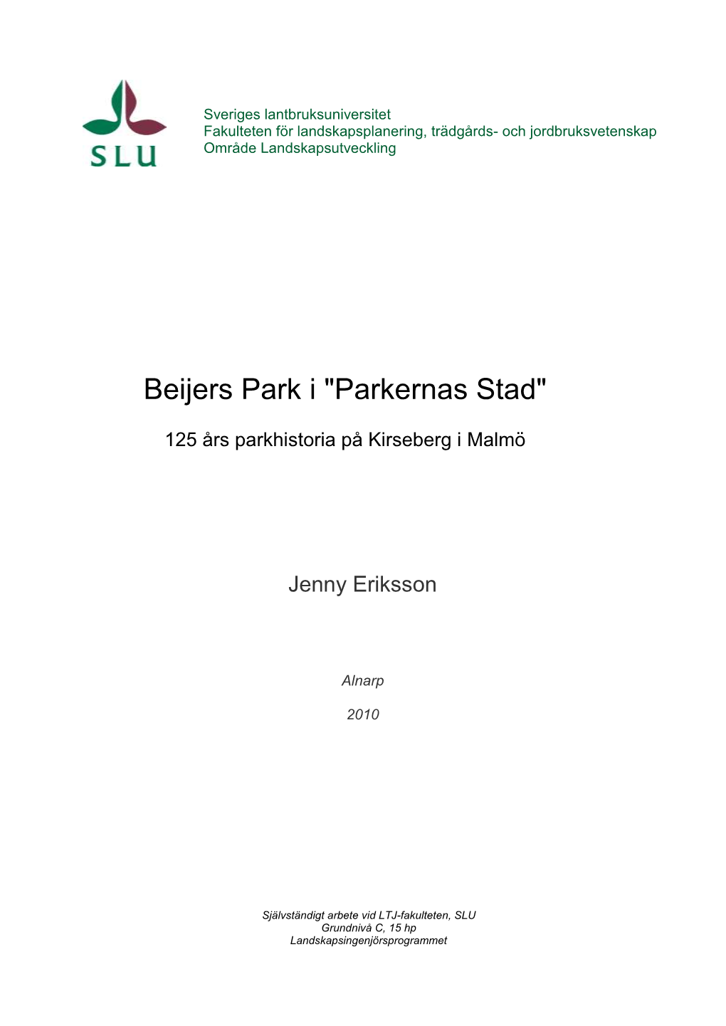 Beijers Park I 