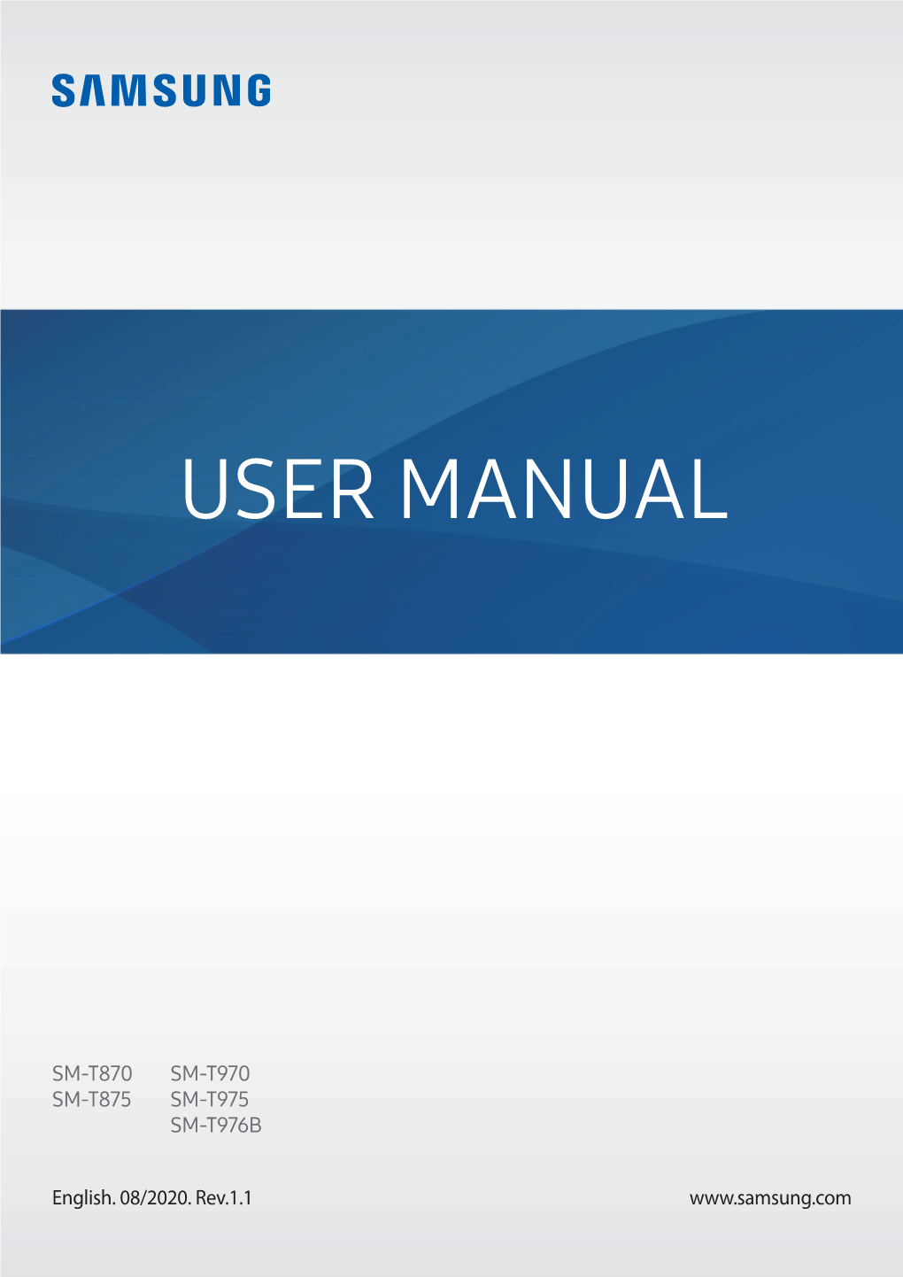 Samsung Galaxy Tab S7 User Manual [SM-T870, SM-T875, SM-T970, SM-T975, SM-T976B]