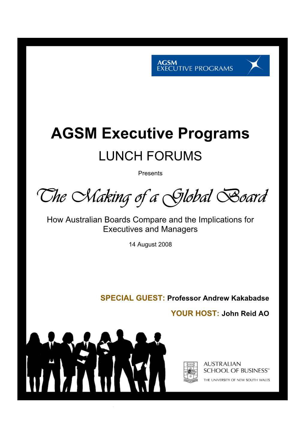 AGSM Executive Programs