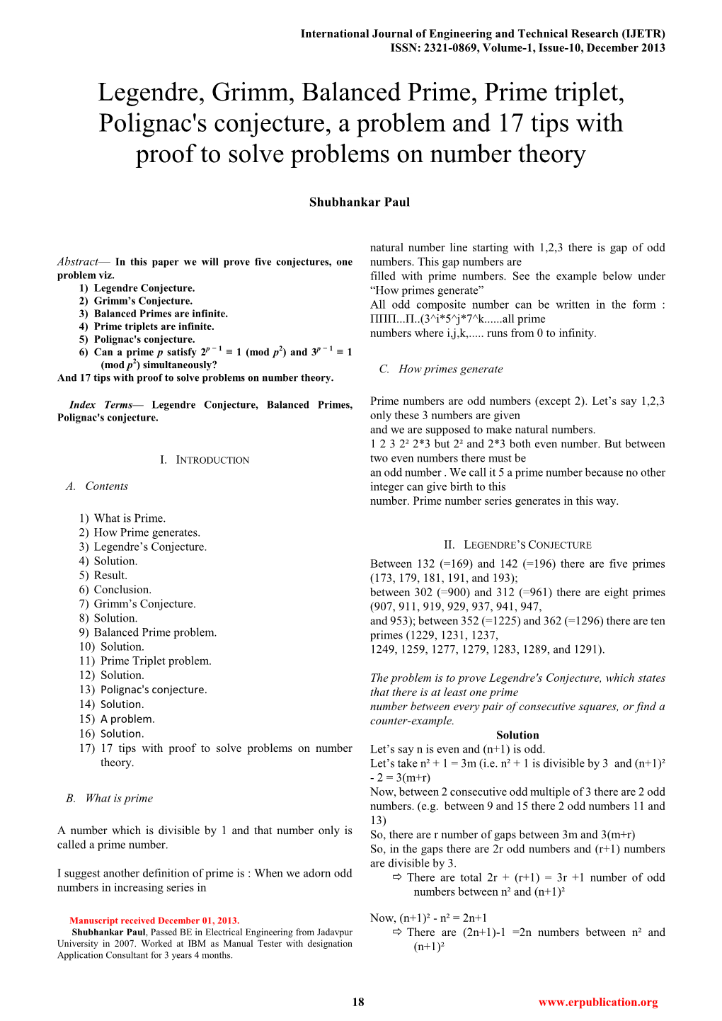 Legendre, Grimm, Balanced Prime, Prime Triplet, Polignac's Conjecture, a Problem and 17 Tips with Proof to Solve Problems on Number Theory