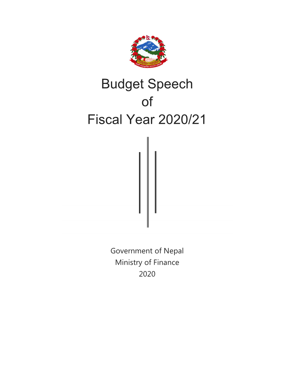 Budget Speech of Fiscal Year 2020/21