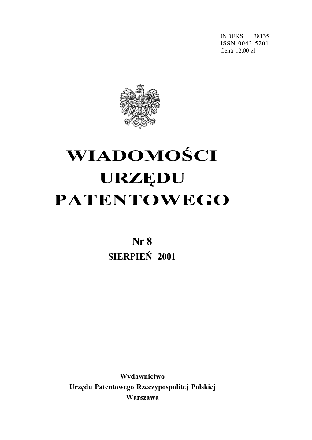 Wiadomości Urzędu Patentowego