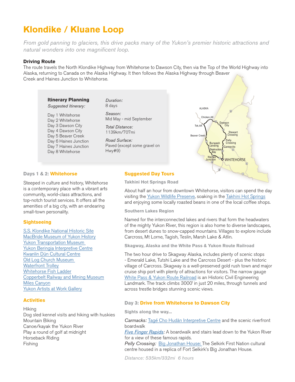 Klondike / Kluane Loop