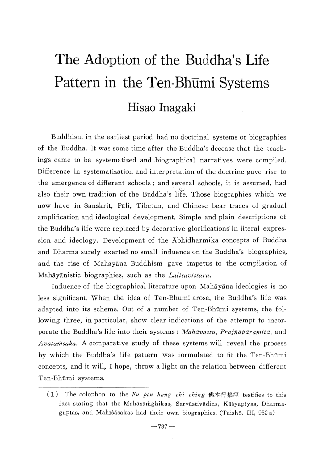 Pattern in the Ten-Bhmi Systems