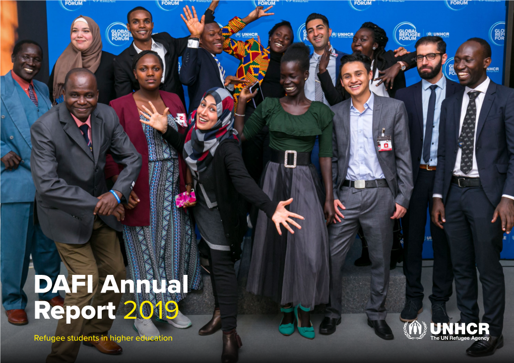 DAFI Annual Report 2019 Refugee Students in Higher Education DAFI Annual Report 2019 Refugee Students in Higher Education