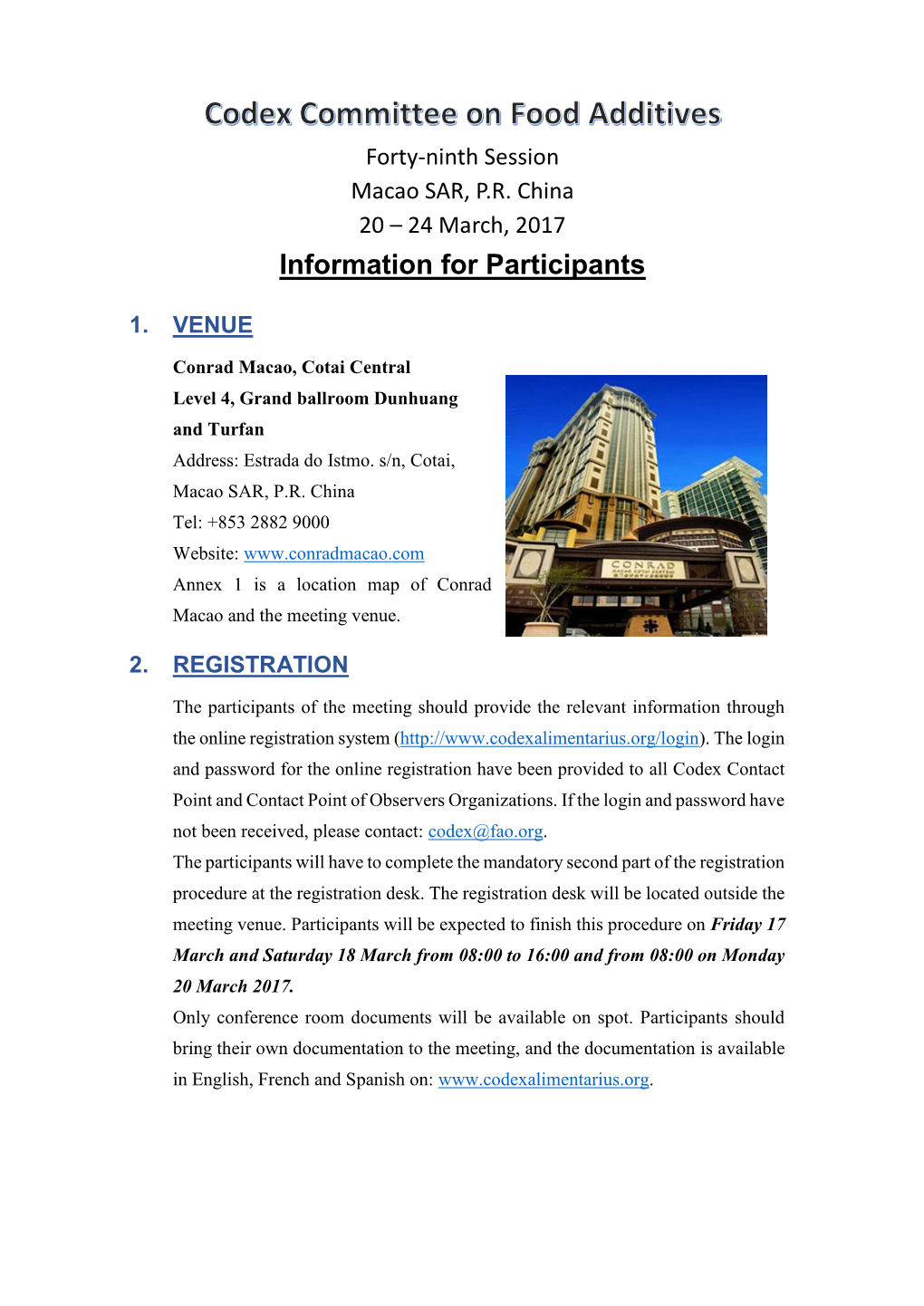 Information for Participants