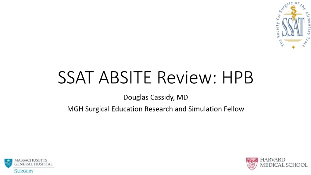 SSAT ABSITE Review