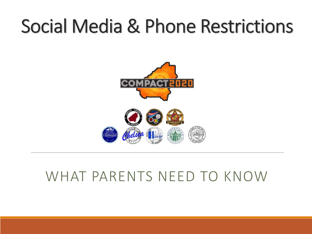 Social Media Phone Restrictions
