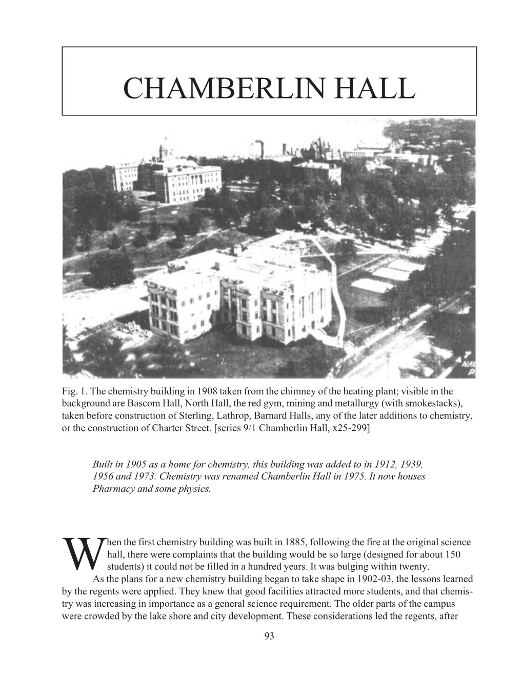 Chamberlin Hall