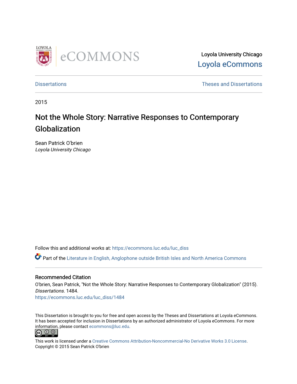 Narrative Responses to Contemporary Globalization