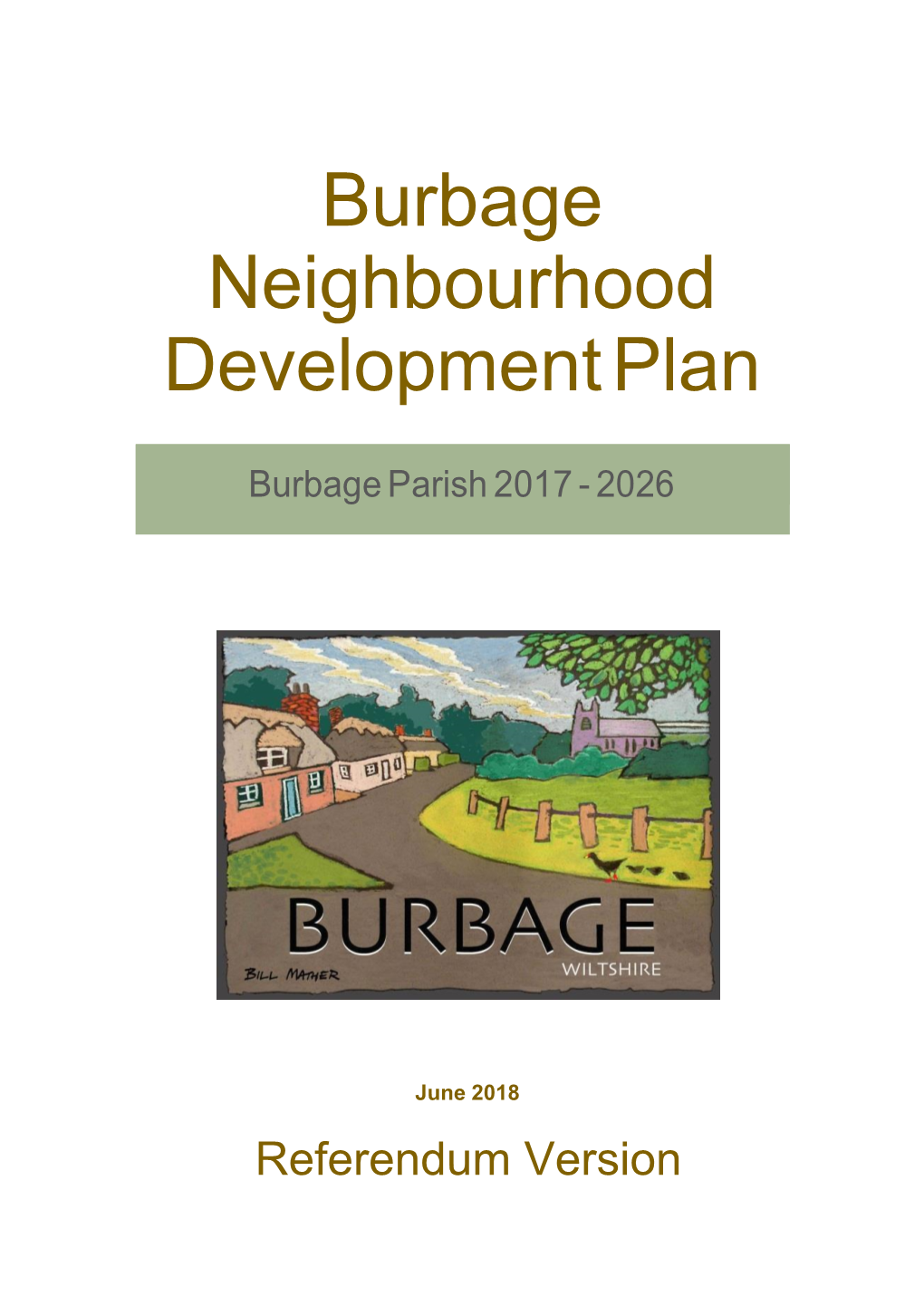 Burbage Neighbourhood Development Plan