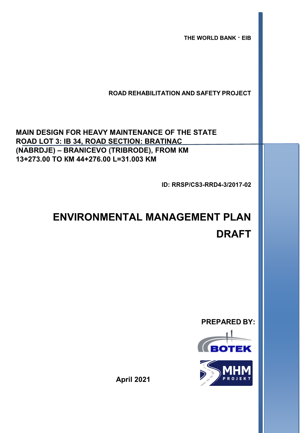 Environmental Management Plan Draft