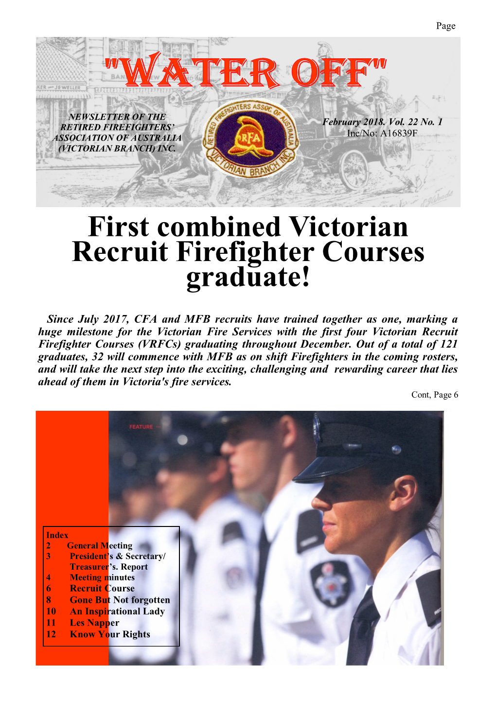 First Combined Victorian Recruit Firefighter Courses Graduate!
