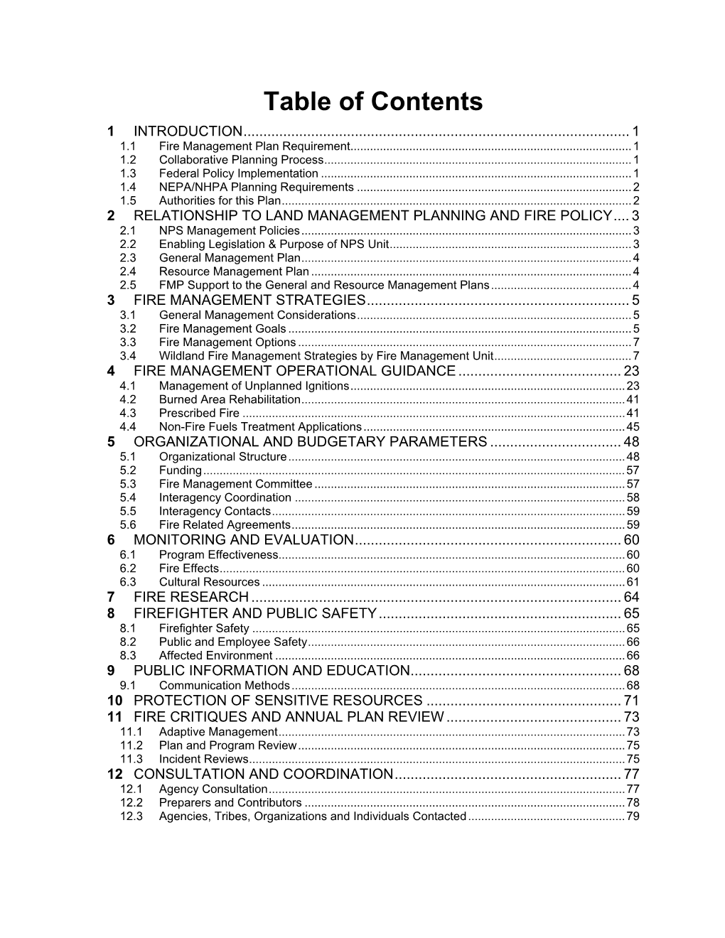 Table of Contents 1 INTRODUCTION