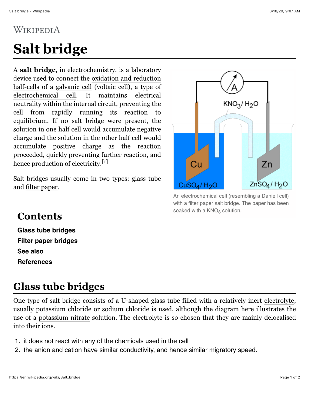 Salt Bridge - Wikipedia 3/18/20, 9�07 AM