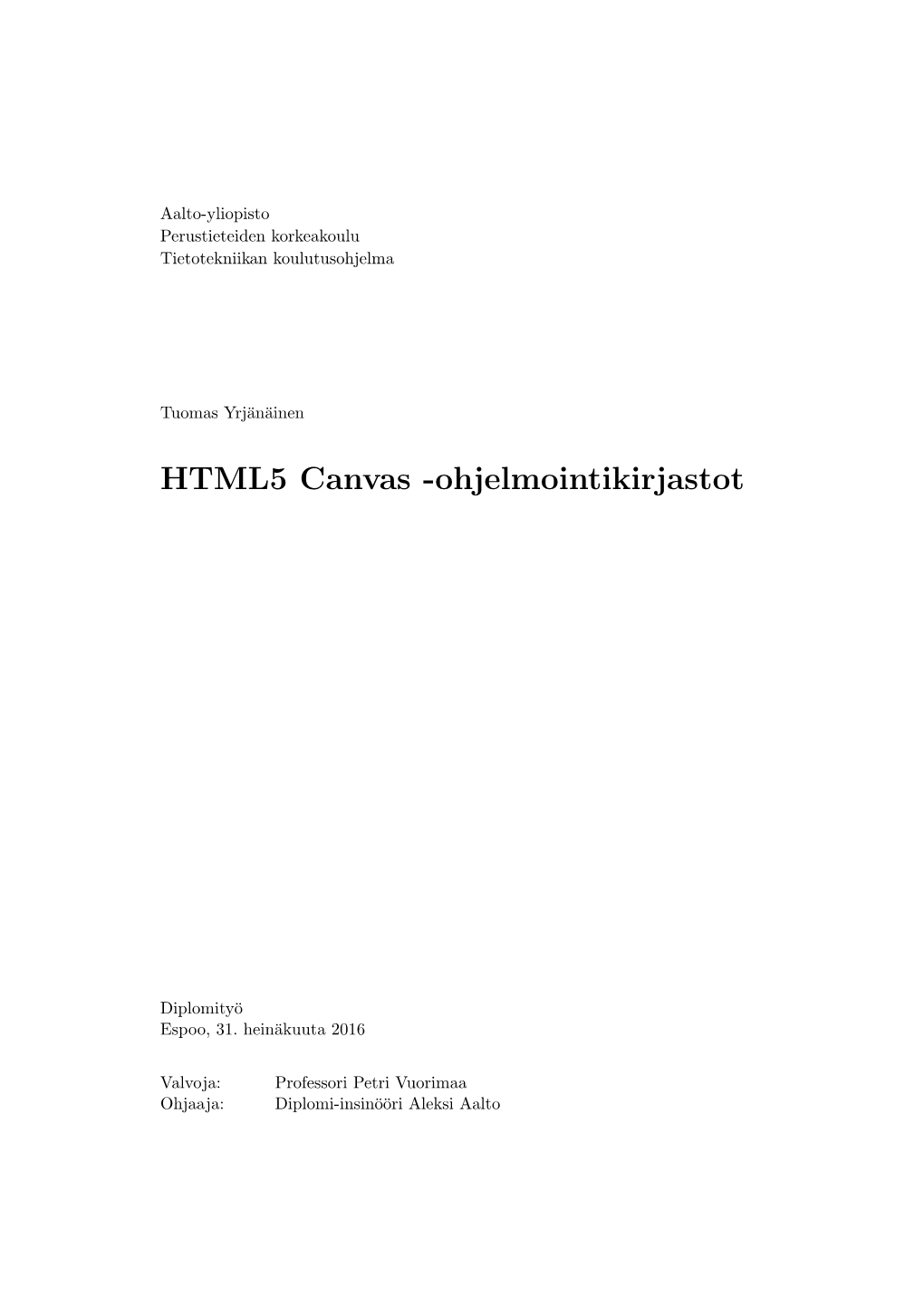 HTML5 Canvas Software Libraries
