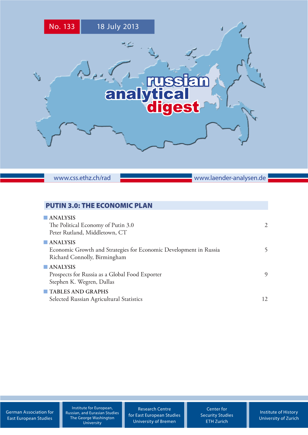 Putin 3.0: the Economic Plan