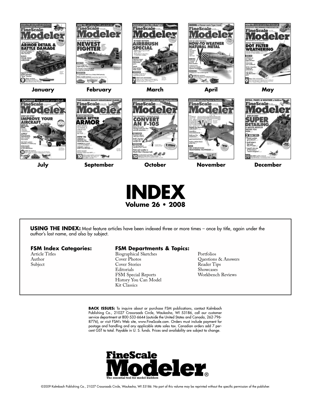 2008 Index – Vol