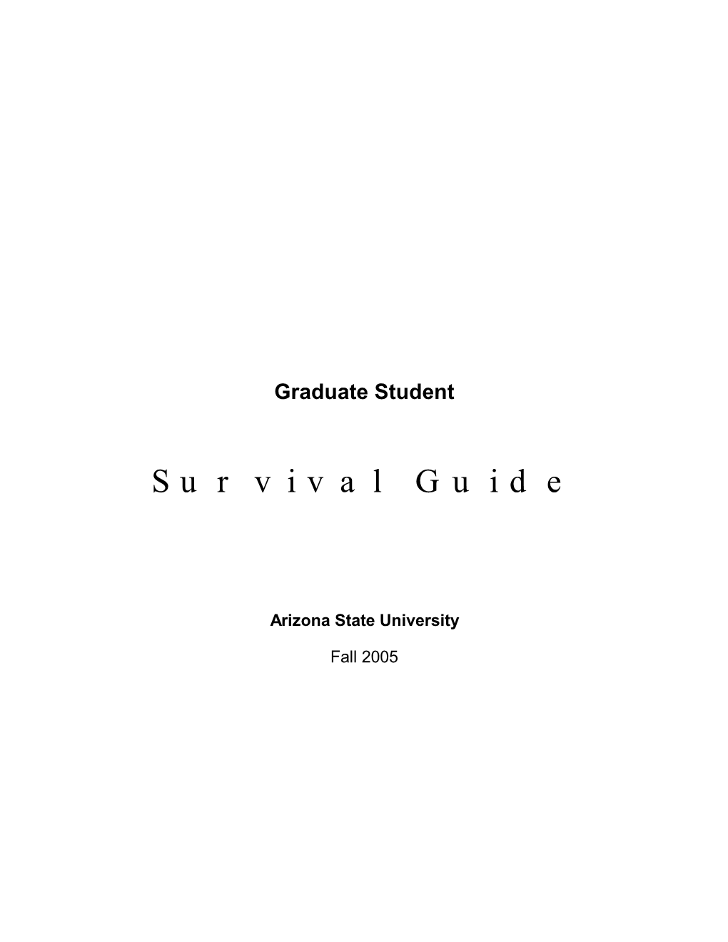 Survival Guide