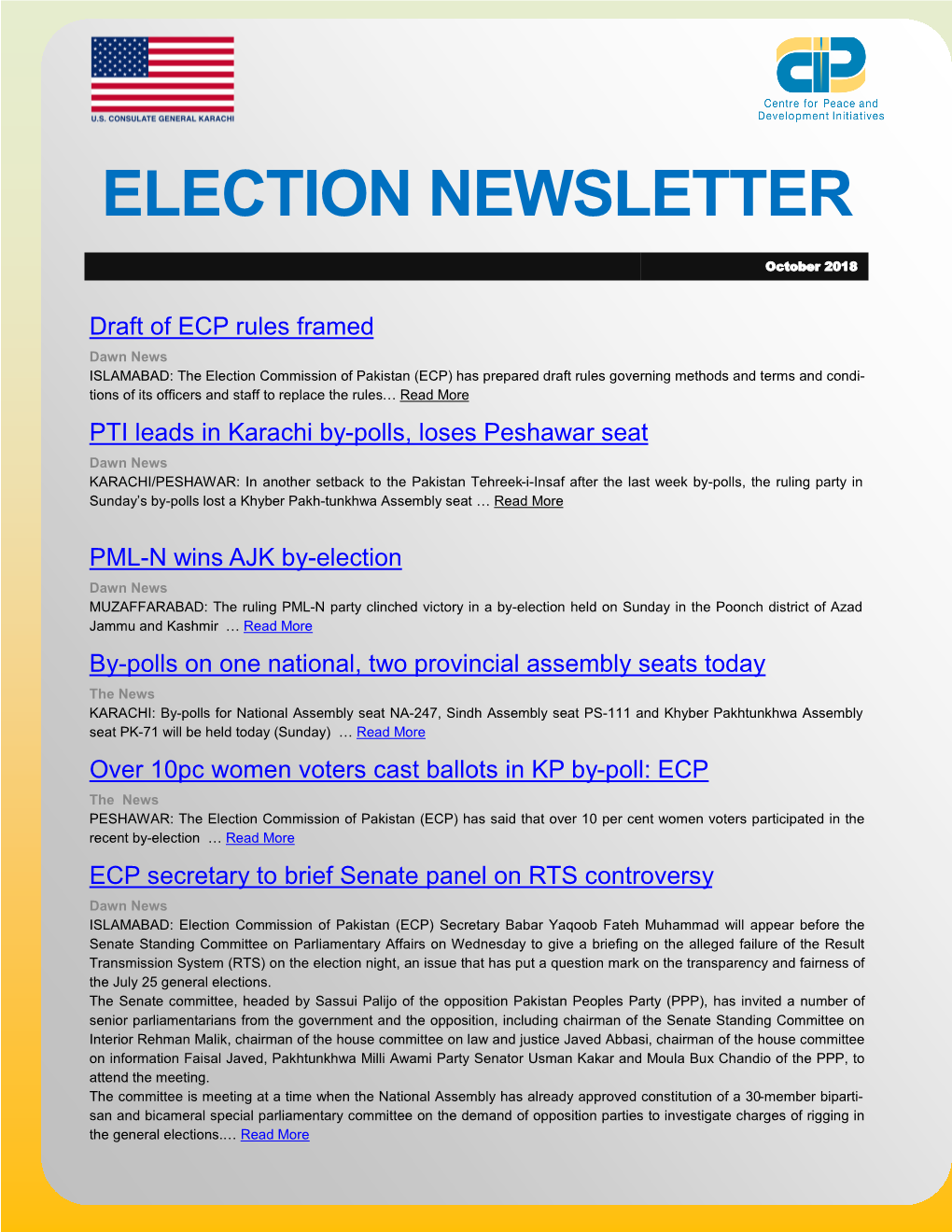 Election Newsletter