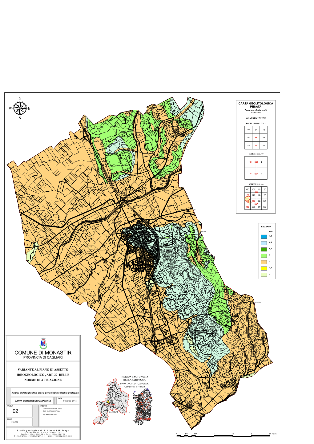 Carta Geolitologica Pesata