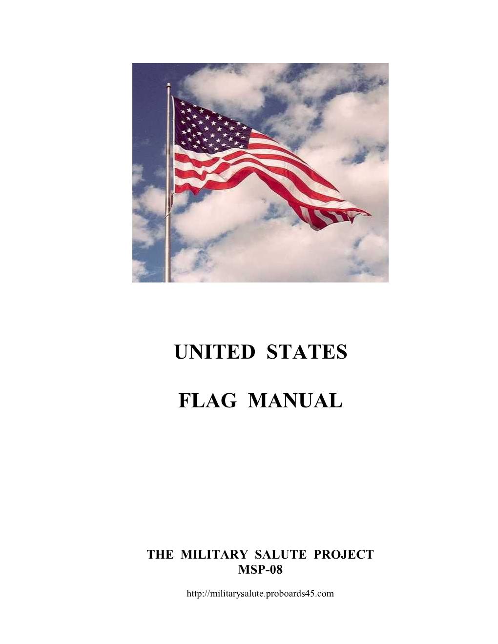 United States Flag Manual