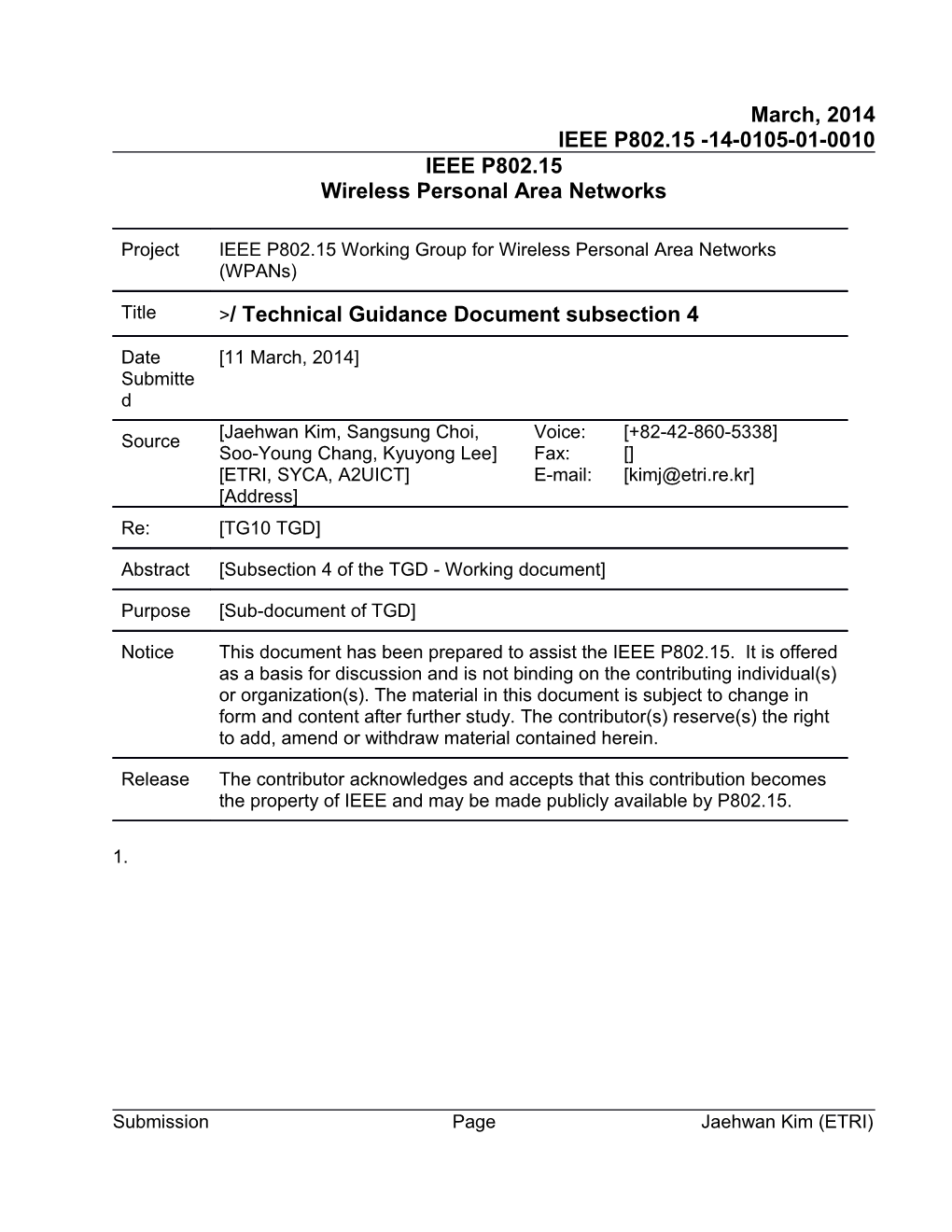 Wireless Personal Area Networks s31