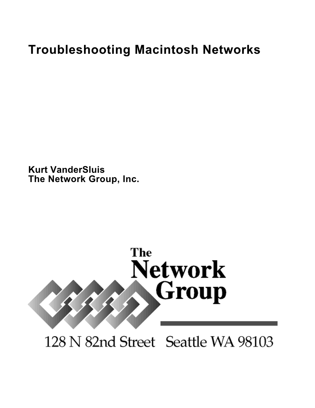 Troubleshooting Macintosh Networks
